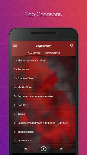 Chansons Vegedream 2020 Sans Internet screenshot 1