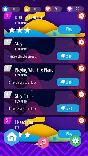 BlackPink vs BTS : Piano Tiles 8 - KPOP screenshot 4