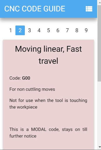 CNC CODE GUIDE Fanuc screenshot 1
