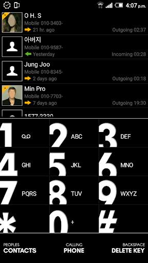 Black Total launcher theme screenshot 8