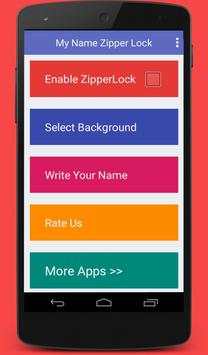 My Name Zipper Lock Screen screenshot 1