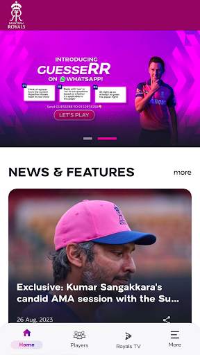 Rajasthan Royals Official App screenshot 1