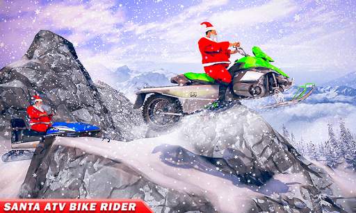 Santa Atv Snow Bike Racing 2021 : Quad Bike Race screenshot 4