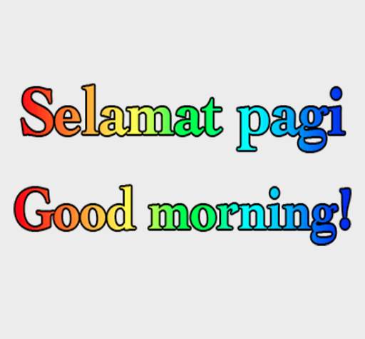 English Indonesian Rainbow Sticker For WhatsApp screenshot 2