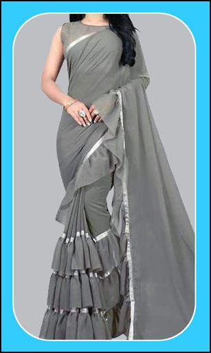 Women Fashion Ruffle Saree App Free screenshot 5