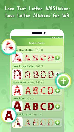 Love Letter WAStickerApp - Letter Stickers For WA screenshot 1