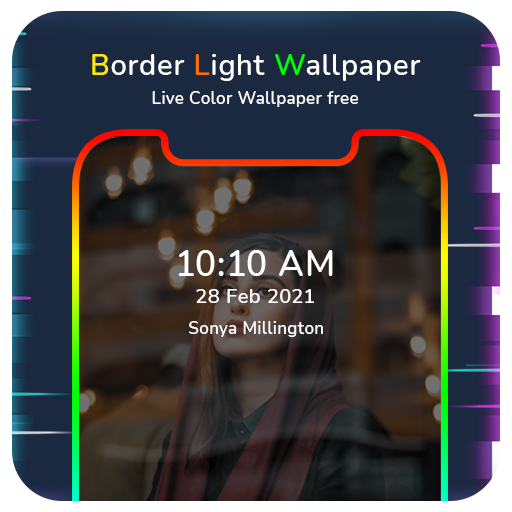 Border Light Wallpaper - Live Color Wallpaper Free icon