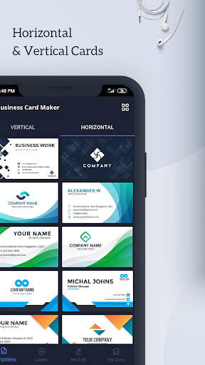 Business Card Maker Free Visiting Card Maker screenshot 3