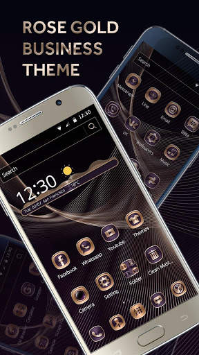 Rose gold business theme screenshot 4