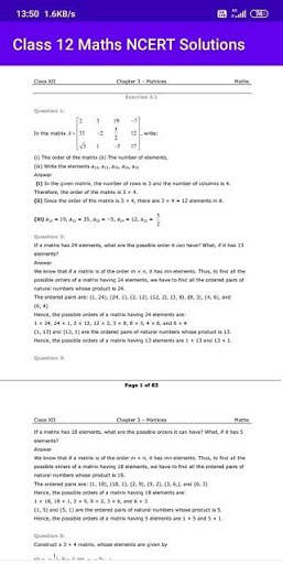 CLASS 12 MATHS NCERT SOLUTIONS | STUDY SOLUTIONS screenshot 4