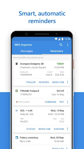 SMS Organizer screenshot 2