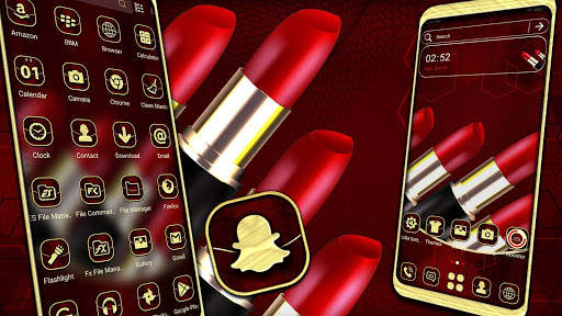 Red Lipstick Theme Launcher screenshot 1
