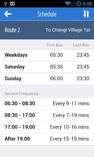 bus@sg for Android screenshot 7