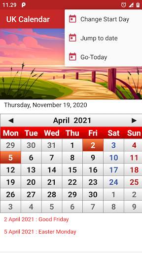 UK Calendar 2021 screenshot 3