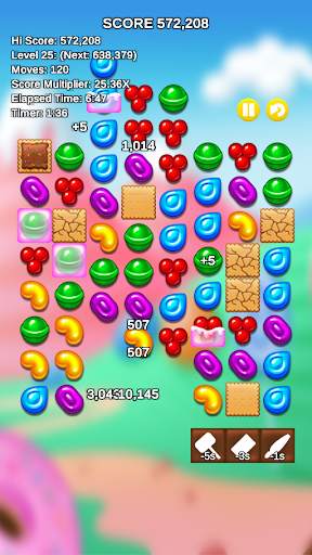 Never-ending Candies - Match 3 Timed Puzzle screenshot 4