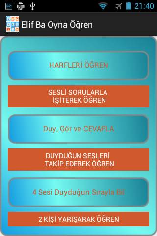 Elif Ba Oynayarak Öğren Sesli screenshot 1