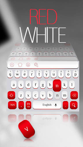 Red White Keyboard screenshot 2