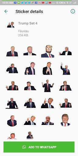 Donald Trump WAStickerApps Sticker for WhatsApp screenshot 8