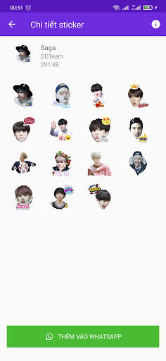 BTS Stickers For Whatsapp - WAStickerApps screenshot 8
