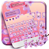 SMS Pink Flower Theme Keyboard icon