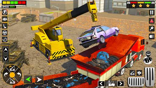 Car Crusher Excavator Games 3d screenshot 1
