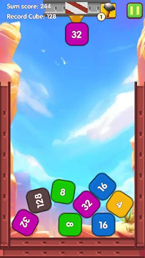 Funny Cubes:2048 - Puzzle Game screenshot 1