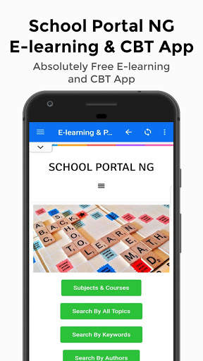 School Portal NG – Free E-learning, CBT & Homework скриншот 1