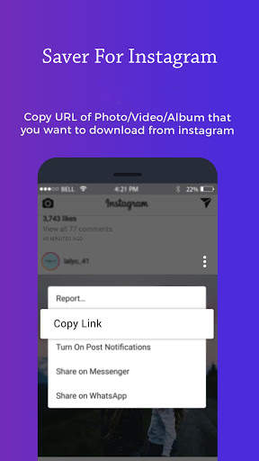 Saver For Instagram - photo IGTV Reels  downloader screenshot 2