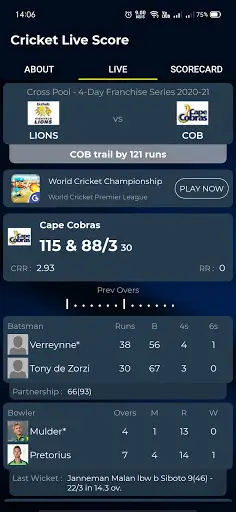 Live Cricket Score - Fantasy Cricket Prediction screenshot 2