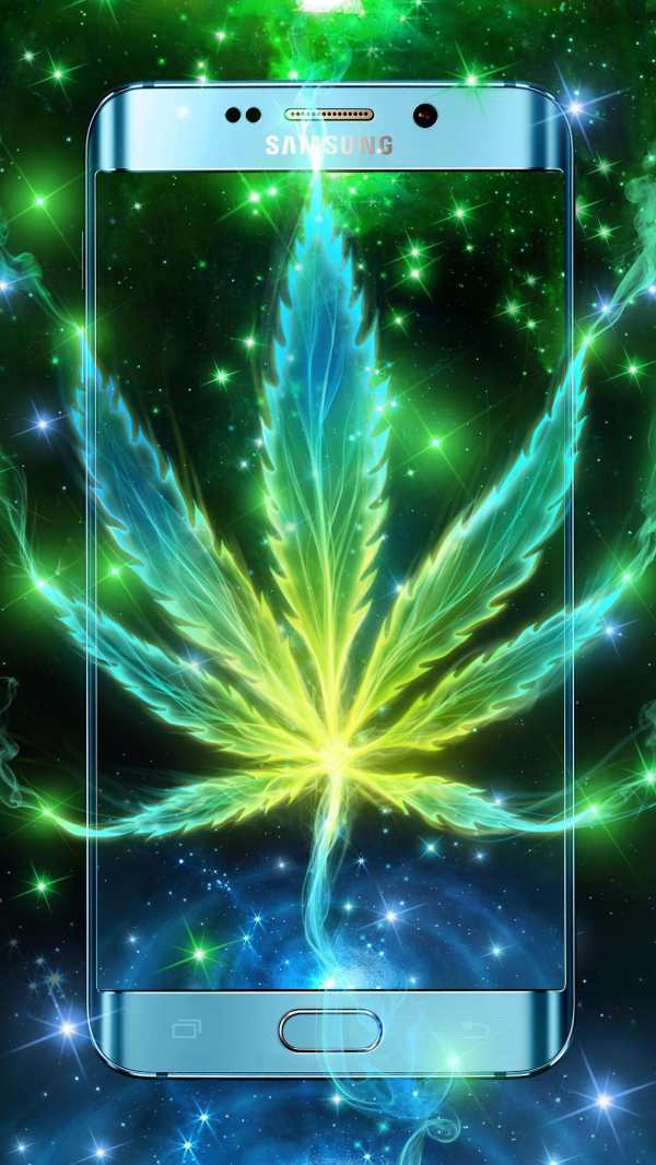 Neon Smoke Weed Live Wallpaper screenshot 1
