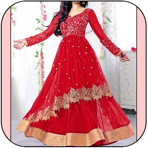 Women Girls Anarkali Frock Photo Editor New 1.2
