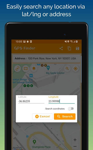 Gps Coordinates finder - save & share location स्क्रीनशॉट 10