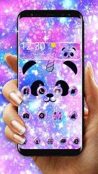 Unicorn Panda Galaxy Theme screenshot 1
