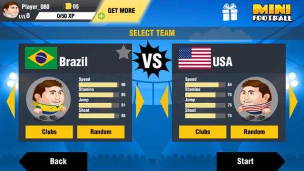 Mini Football Head Soccer Game screenshot 4