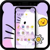 Custom Norch Ears Kitty Theme for iPhone X 1.1.2