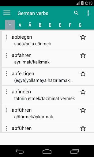 Ortak Almanca Fiiller - Almanca Öğrenin screenshot 1