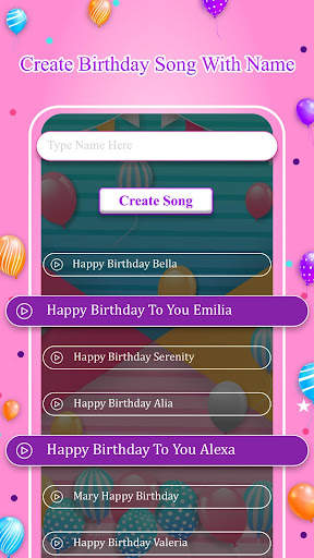 Birthday Video Maker App : Birthday Song With Name screenshot 2