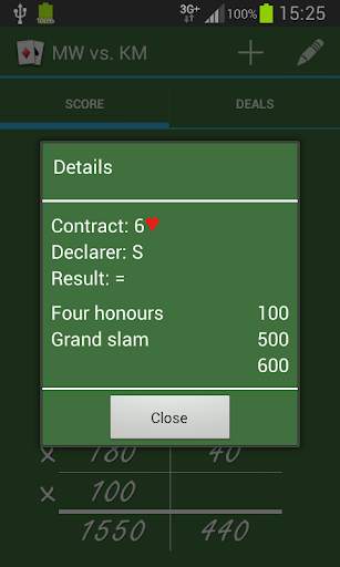 Bridge Score – rubber bridge screenshot 4