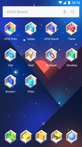 Starry Sky Valley APUS Launcher theme screenshot 2