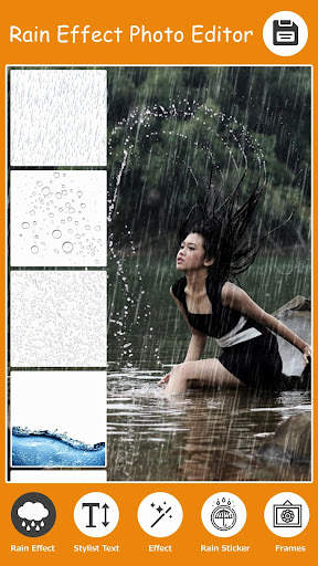 Rain Effect Photo Frame Editor screenshot 1