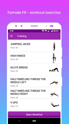 Female Fit - Women Fitness Workout screenshot 4