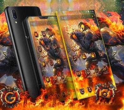 Fire Wolf Launcher Theme 🐺🔥 screenshot 1