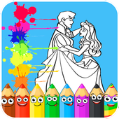 Cinderella Princess Coloring Books icon