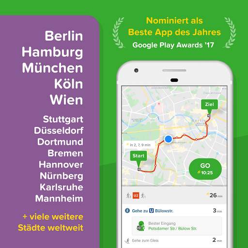 Citymapper: Fahrinfo für alle deine Öffis screenshot 1