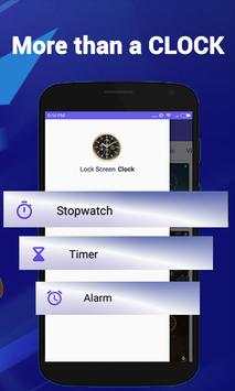 Lock Screen Clock 8 تصوير الشاشة