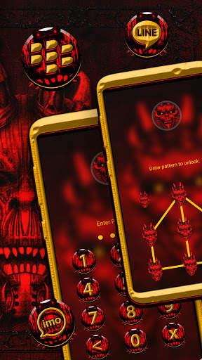Red Evil Launcher Theme screenshot 5