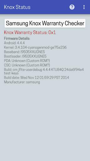 KNOX Status Samsung screenshot 4