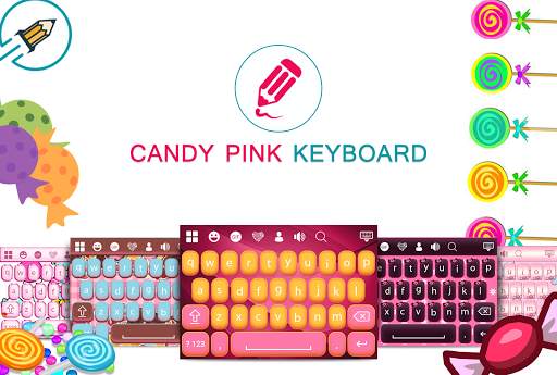 Candy Pink Keyboard screenshot 1