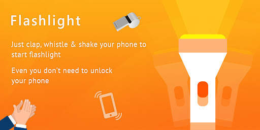 Flashlight LED - Whistle & Shake Flashlight On Off screenshot 1