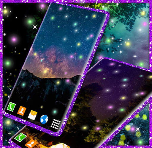 Firefly Live Wallpaper 🌟 Dark Night 4K Wallpapers screenshot 2